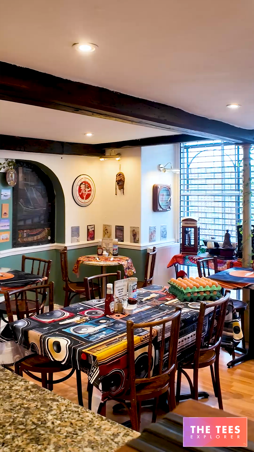 Stockton Retro Cafe – Retro No9 – Flea Market 6- the tees explorer – Tees Vision Media