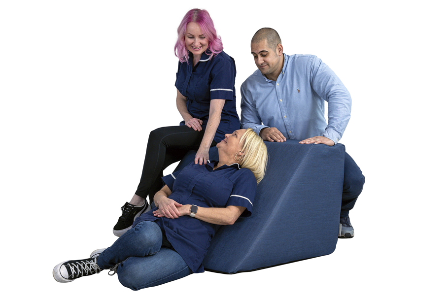 Lifestyle product photography of nurses using medical device in real-world setting