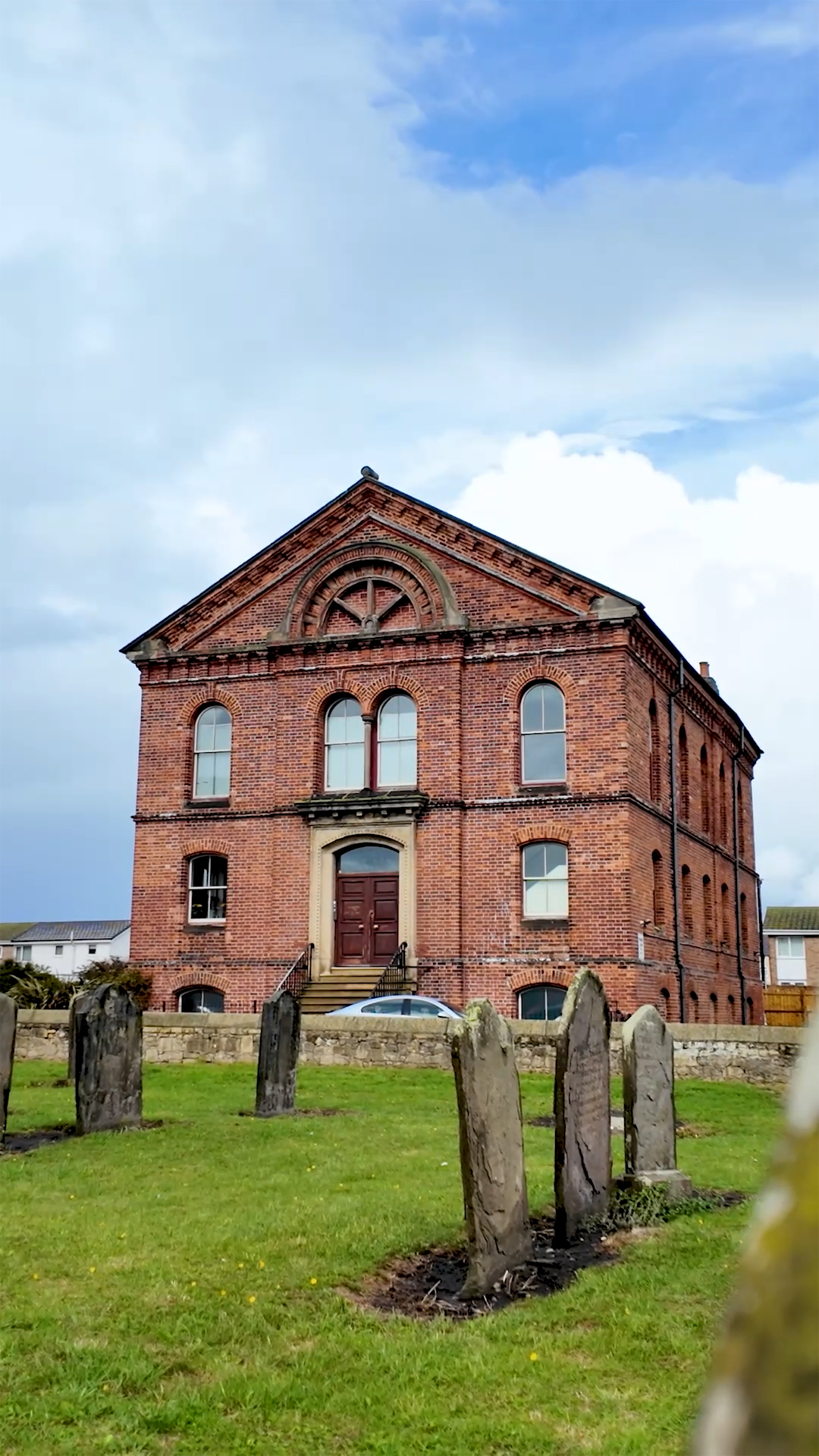 Hartlepool Headland – Old Photo of headland town hall – Tees Vision Media – Tees Explorer Vintage-style view of old town hall building in Hartlepool Headland – Teesside heritage photo by Tees Explorer