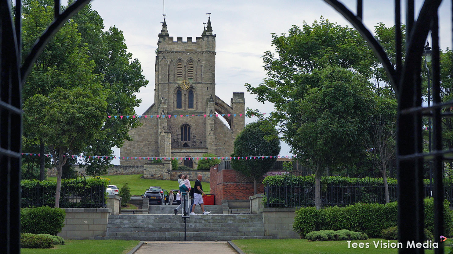 Hartlepool Headland – photography of St Hilda’s Churh Headland – Tees Vision Media – Tees Explorer Historic St Hilda’s Church tower in Hartlepool Headland – ancient Teesside landmark photo by Tees Explorer