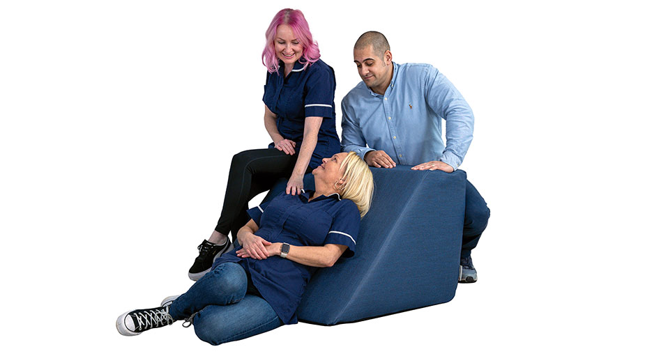 Lifestyle product photography in Darlington of nurses using medical device in real-world setting