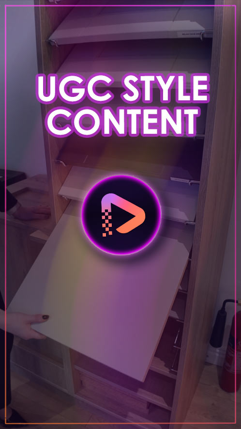 Property Real Estate Videos – ugc content Social Media Content Teesside – Tees Vision Media User generated content property video thumbnail showcasing a client selecting kitchen finish options inside a real estate sales room