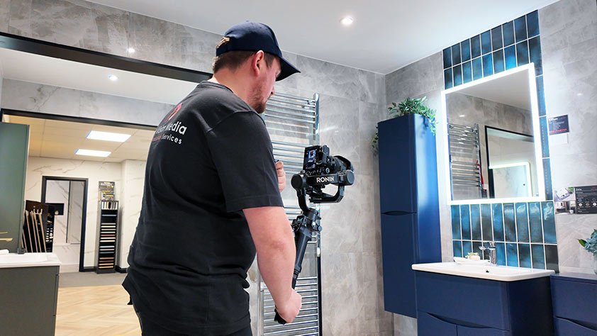 Professional videographer Teesside filming with DJI Ronin gimbal — Tees Vision Media